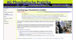 Desktop Screenshot of physikalische-praktika.de